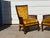 Pair of Vintage Mid-Century Hollywood Regency High-Back Velvet Fireside Chairs For Sale - Image 12 of 12