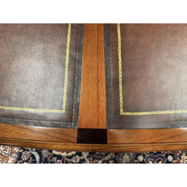 Conference Table with Leather Inlay from Globe Wernicke For Sale - Image 13 of 14