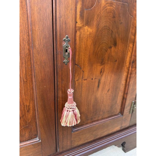 Wood 18th Century Inlaid Mahogany Corner Cabinet For Sale - Image 7 of 15