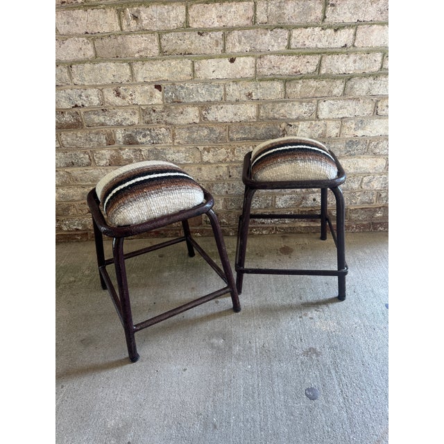 Pair of Vintage Industrial Stools For Sale - Image 17 of 17