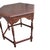 Vintage 1940s American center table crafted from beautiful cherry wood. Features a carved decorative apron and turned...