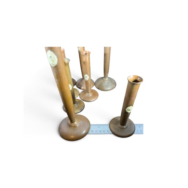 Early 20th Century Benedict Studios Set of Eight Bud Vases For Sale - Image 9 of 12