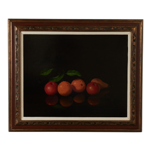 Vintage Still Life Painting of Fruit by Antonio Gusini