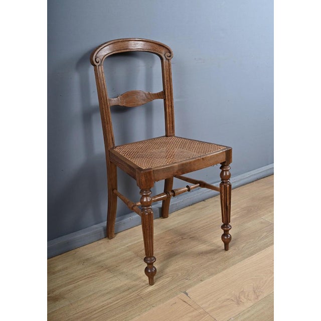 Louis Philippe Oak Chairs, Late 19th Century, Set of 5 For Sale - Image 11 of 18