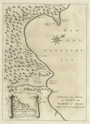 Dutch Map of the City of Oran Warran, 1773