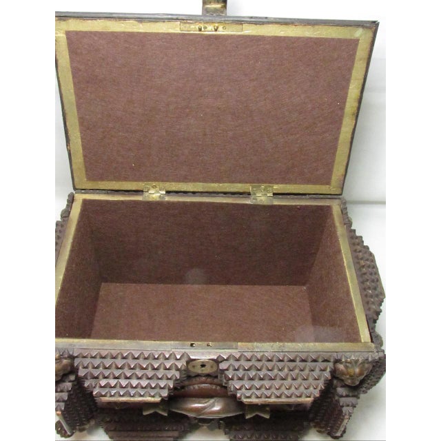 Antique Tramp Art Box For Sale In San Francisco - Image 6 of 18