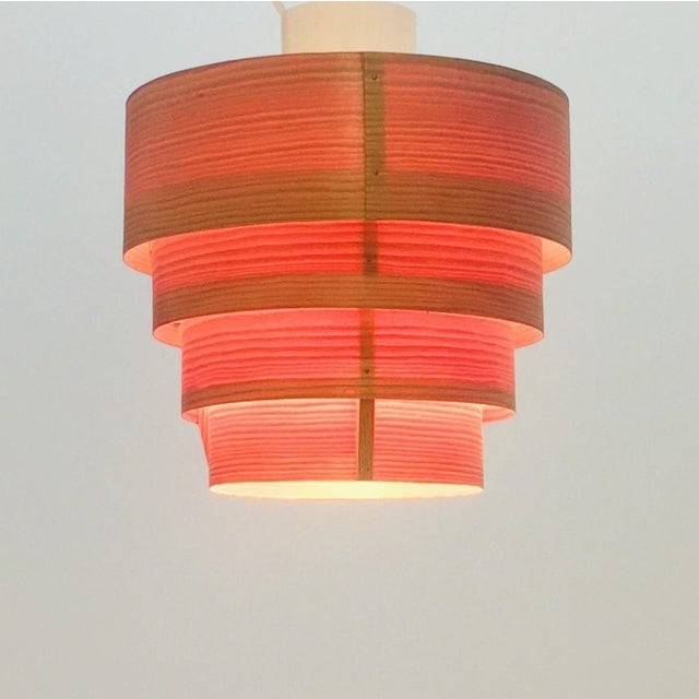 Wood Mid-Century Modern Scandinavian Pine Model T 354 Pendant Light by Hans-Agne Jakobsson for Ellysett Markaryd, Sweden, 1960s For Sale - Image 7 of 12