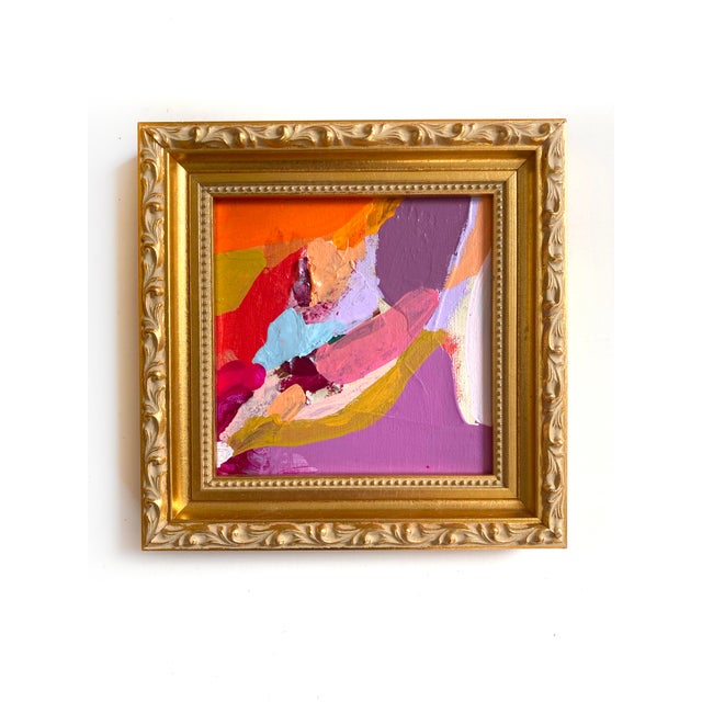 2020s "When Love Gets Messy" Pair of Framed Paintings by Jessalin Beutler For Sale - Image 5 of 5