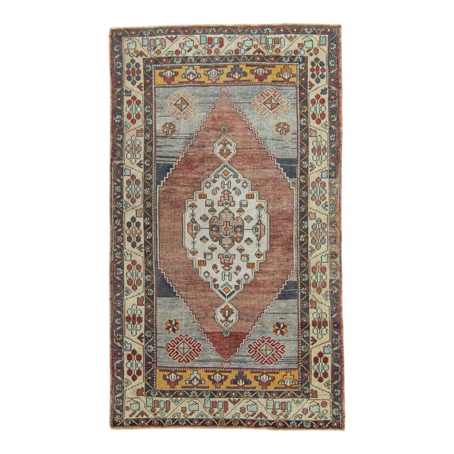 Turkish Vintage Rug 4'3" x 7'4" #20810 For Sale