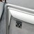 1970s Mid Century Modern Bar Cabinet Mirrored 1970s Fridge Italy Willy Rizzo Suede MCM For Sale - Image 5 of 10
