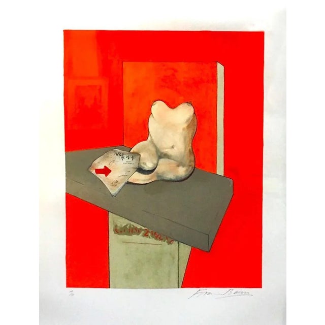 Etude Du Corps Humain D'après Ingres, Original Lithograph 1984 For Sale - Image 4 of 4