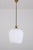 Glass and Brass Pendant attributed to Böhlmarks, Sweden, 1940s For Sale - Image 3 of 9