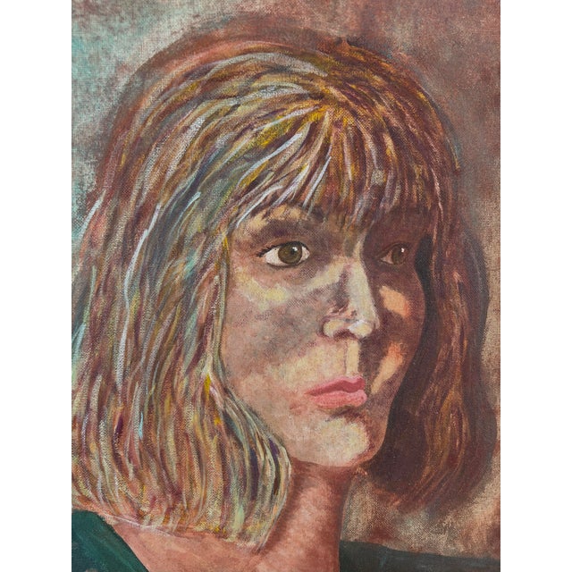 Study of Celine Dion Fauvist portrait Original oil on canvas Vintage study (2000) of Celine Dion fauvist signed by...