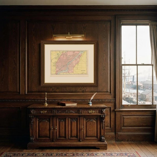 Antique Map of Toledo, Ohio with Maumee Bay by Ran McNally, 1899 For Sale - Image 10 of 11