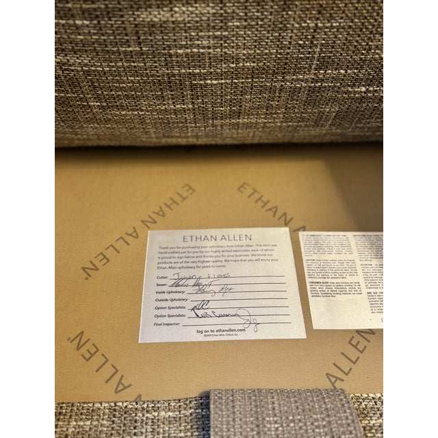 Like-New Ethan Allen Swivel Rocking Chair, Neutral Colors For Sale In Philadelphia - Image 6 of 7