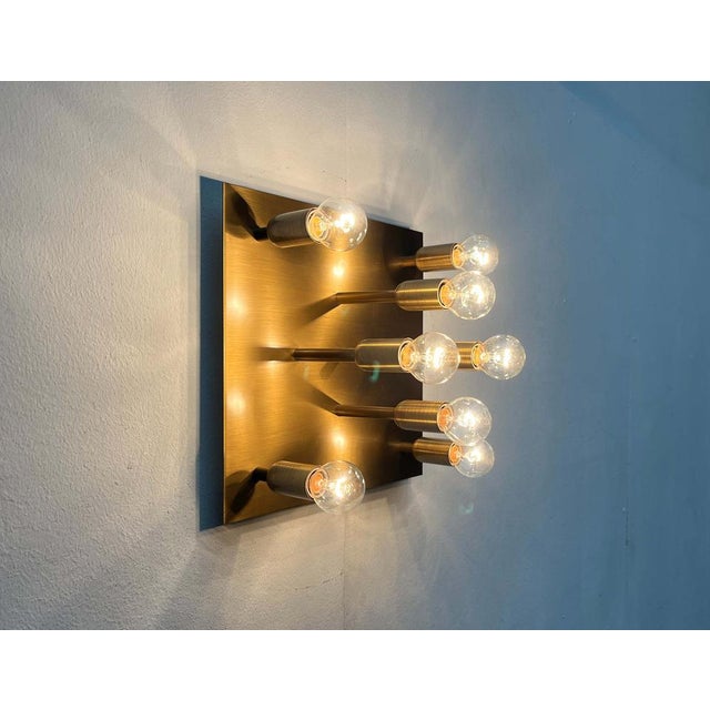 Vintage German Brass Ceiling Lamp from Sölken, 1970s For Sale - Image 17 of 18