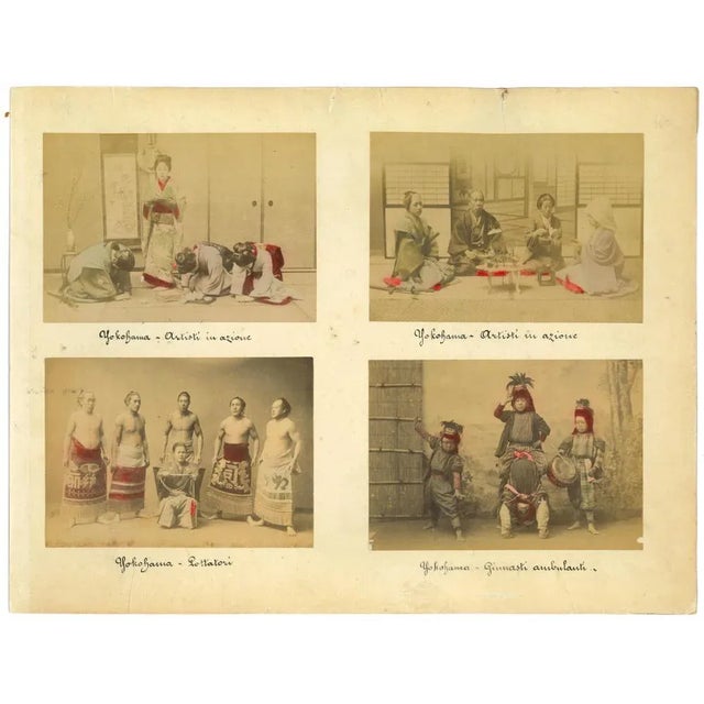 Ancient Views of Yokohama is a set of four original vintage album prints on single cardboard: 26 x 34 cm. They were...