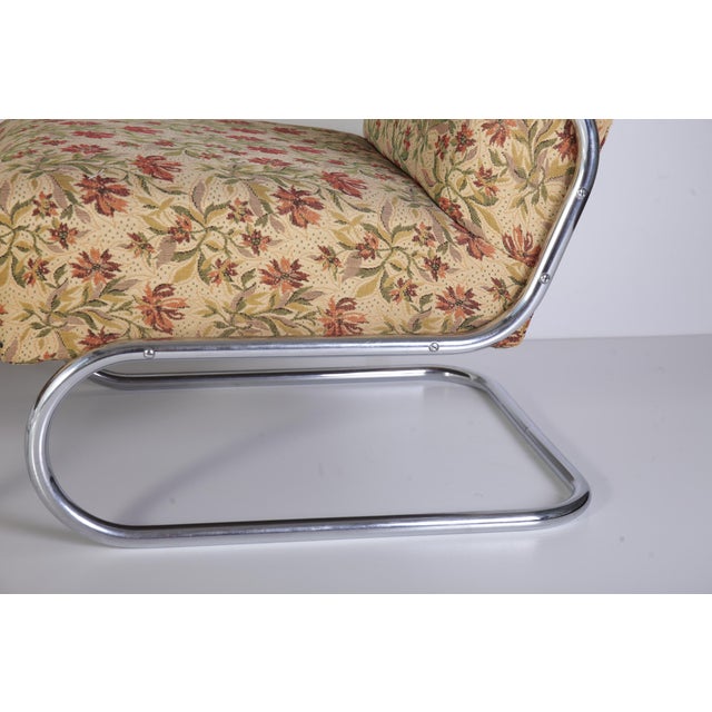Bauhaus S 411 Tubular Chrome Armchairs from Kovona, Czechoslovakia, 1940s, Set of 2 For Sale - Image 12 of 16