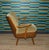 Mid-Century Modern Club Chair with Armrests and Back in Faux Leather, 1950s For Sale - Image 3 of 8