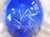 Traditional 1960s Cobalt Cut to Clear Glass Vase For Sale - Image 3 of 3