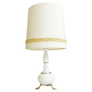 Table Lamp with Brass Foot, 1960s For Sale