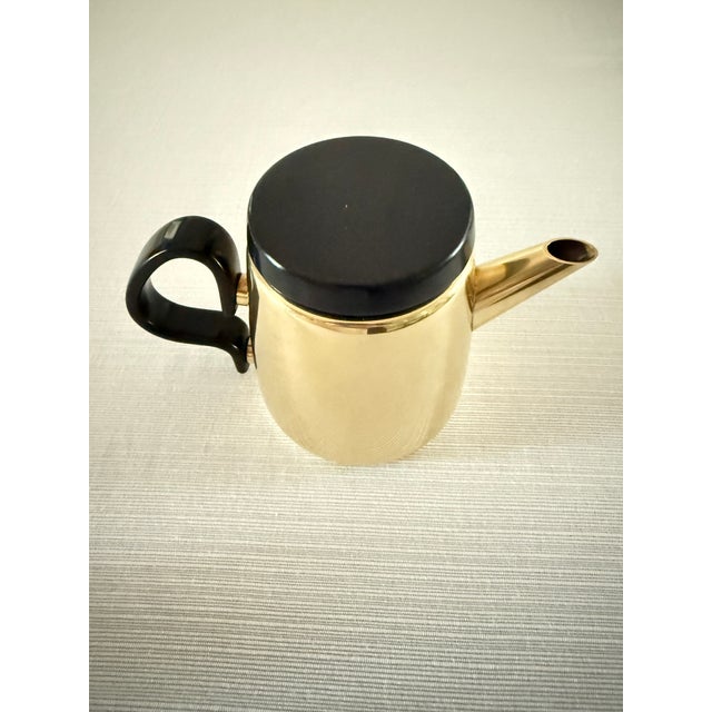 Mid-Century Modern 1950s Georg Jensen Brass Coffee (Or Mocha) Set Designed by Henning Koppel For Sale - Image 3 of 8