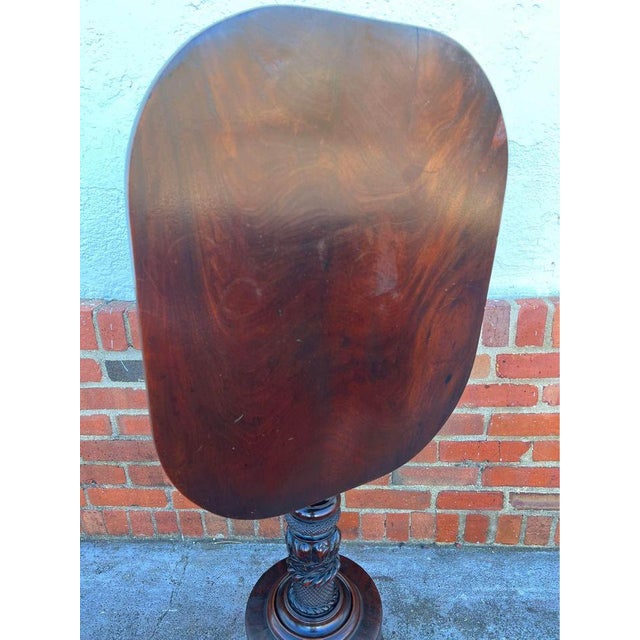Wood Antique 19th Century Regency Style Tilt-Top Tea Table For Sale - Image 7 of 11