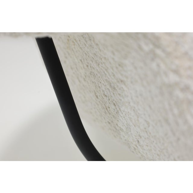 Metal Eero Saarinen for Knoll Womb Chair Is Pierre Frey Boucle' For Sale - Image 7 of 9