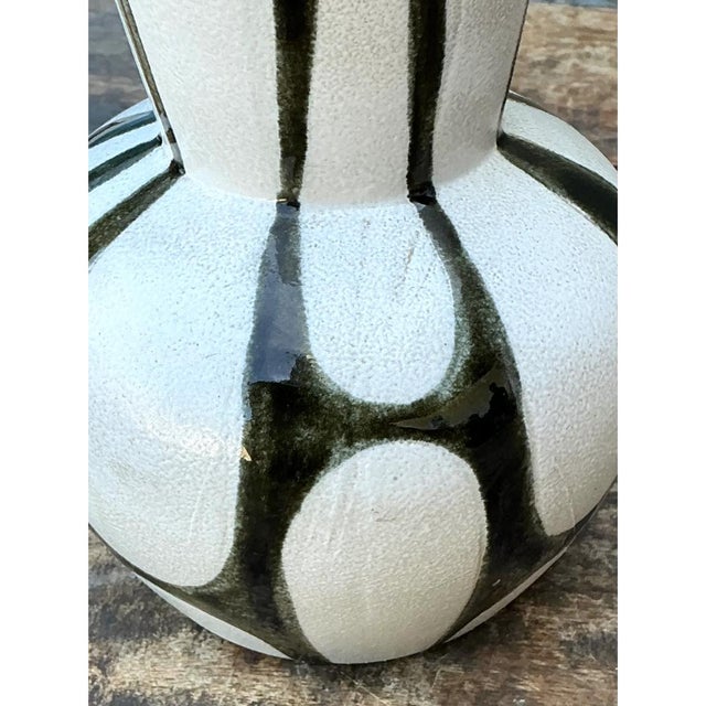 Ceramic Vintage Abstract Design Ceramic Vase For Sale - Image 7 of 12