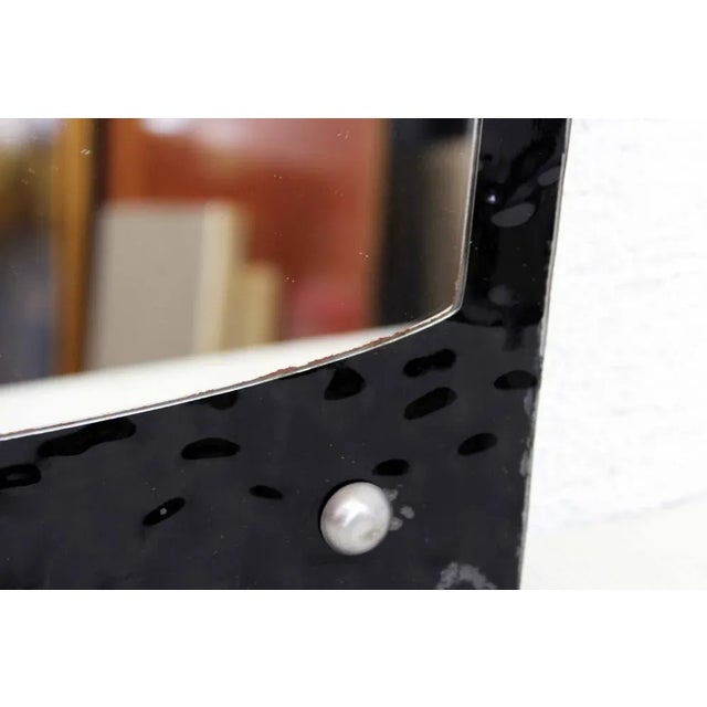 Glass Mid-Century Glass Freeform Mirror For Sale - Image 7 of 11