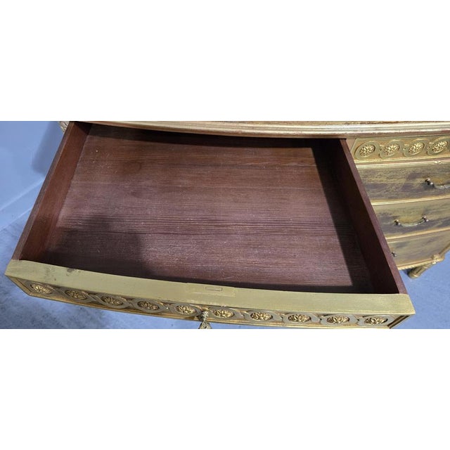 French Gilded Chest of Drawers For Sale - Image 11 of 17