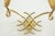 20th Century French Gold Wall Light Sconces in Brass attributed to Jules Leleu, Set of 2 For Sale - Image 6 of 9