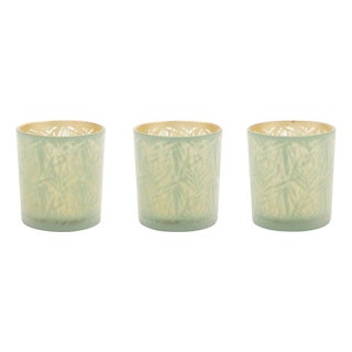 Tropical Patterned Votive Holder (Set of 3) For Sale