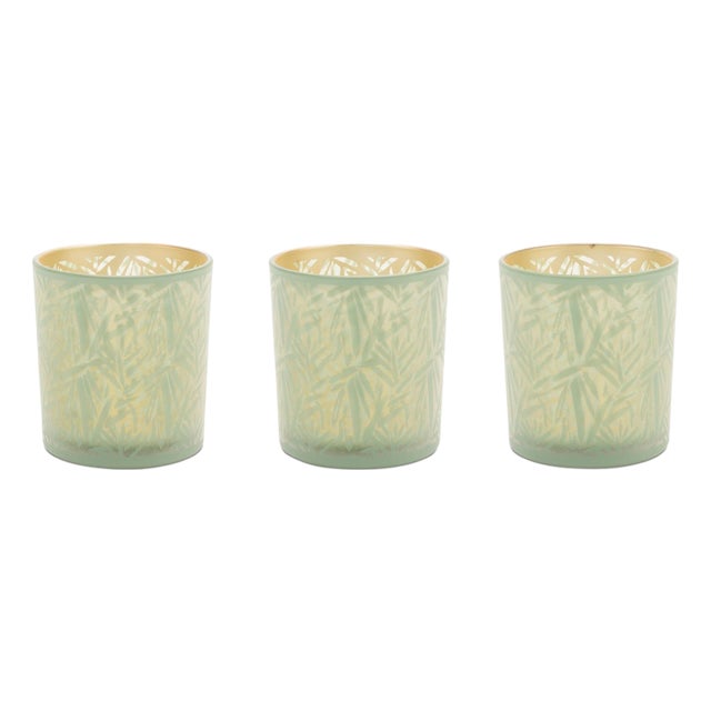 Tropical Patterned Votive Holder (Set of 3) For Sale