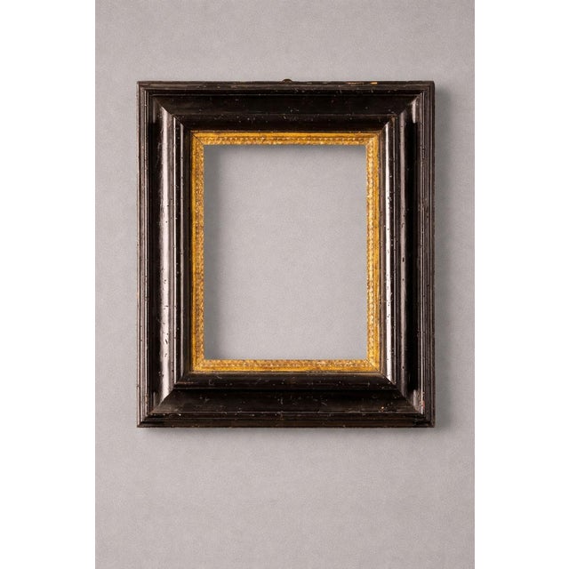 Brown Frame in Ebonized Walnut with Gilded Trim, 18th Century For Sale - Image 8 of 8