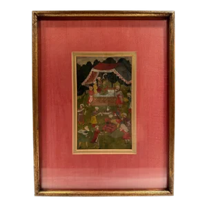 16th to 17th Century Persian Painting, Safavid Dynasty, Framed