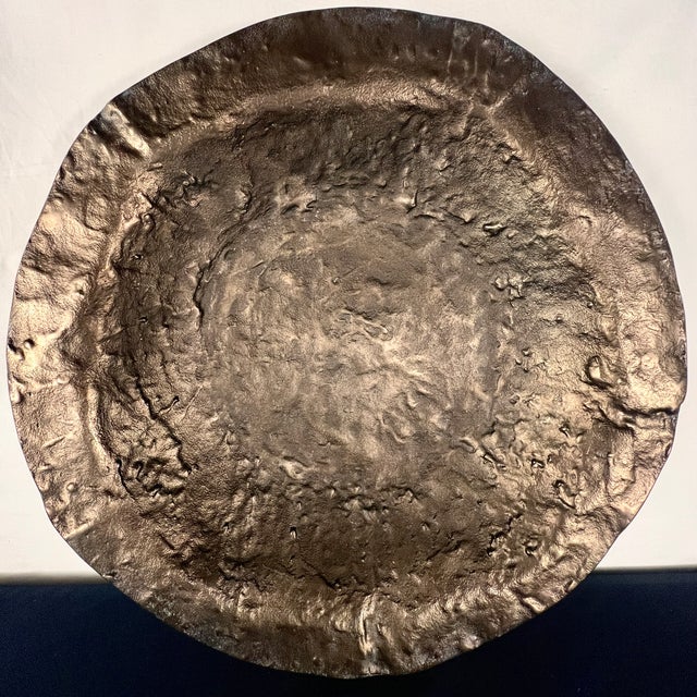 Mid-Century Modern Brutalist Cast Volcano Centerpiece Bowl For Sale - Image 4 of 11