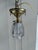 1920s Vintage Brass Semi Flush Mount Fixture With Vintage Glass Shade For Sale - Image 5 of 5