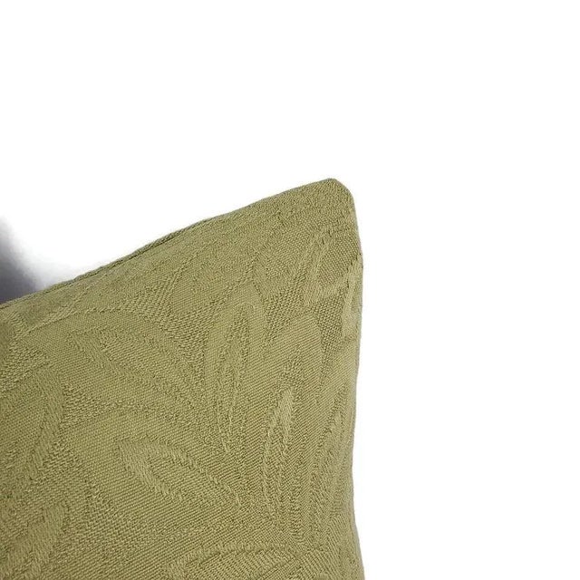 Traditional Jf Fabrics Miami in Sage Pillow Cover For Sale - Image 3 of 8