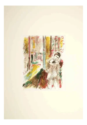 The Young Student, Original Drawing, Early 20th-Century