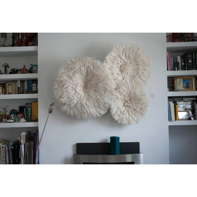Juju Hat set of 3 - Ivory /White 40,50,60cm -15.75, 19.68, 23.62 Inch Diam These white sets are a wall feature in their...
