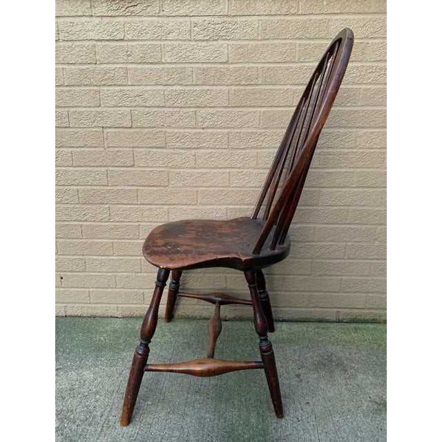 Circa 1790 American Windsor Bow-Back Side Chair With Original Patina For Sale - Image 11 of 13