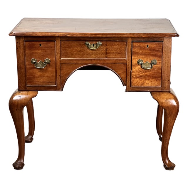 Antique George III Queen Anne Mahogany Lowboy C. Late 18th Century For Sale