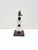 Vintage Art Deco Lamp Base in Wood and Glass, France, 1930, in Very Good conditions. Designed 1920 to 1949 European Plug...