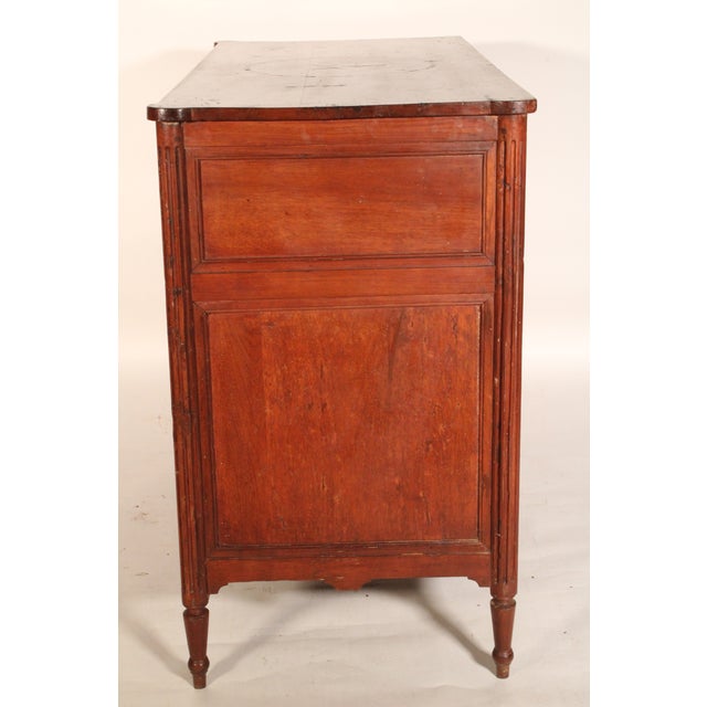 Antique Louis XVI Style Fruit Wood Chest of Drawers For Sale - Image 4 of 14