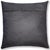 Luxury Silver Metallic Honeycomb Genuine Cowhide Pillow 18x18 | Handmade Designer Leather Cushion For Sale In San Francisco - Image 6 of 7