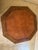 Brown Vintage Romweber Viking Oak Zodiac Leather Top Octagon Table For Sale - Image 8 of 8
