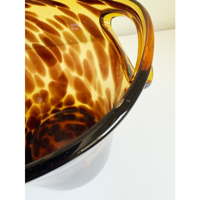 1950s Christian Dior Empoli Tortoise Glass Bottle Chiller For Sale - Image 11 of 16