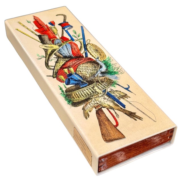 Wood Fornasetti "Trofeo Selvaggina" Enameled Box, ca. 1950's For Sale - Image 7 of 9