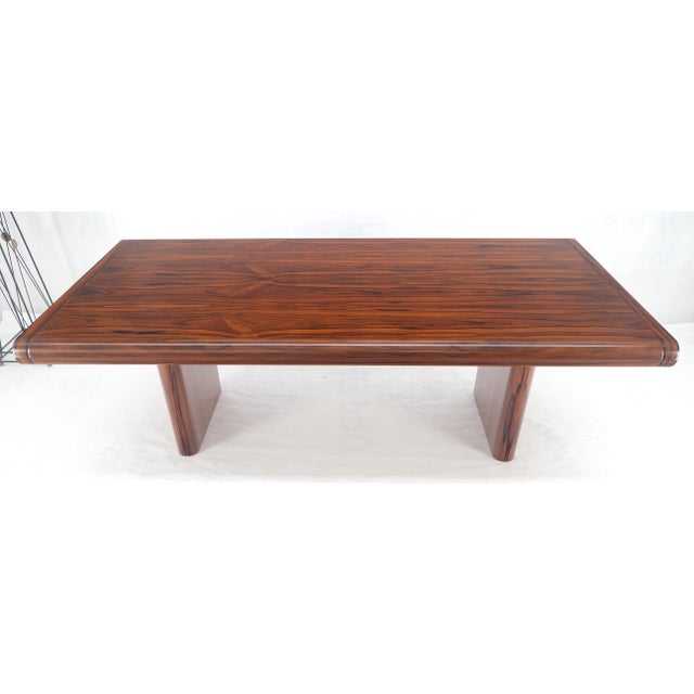 Super Slick Low Profile Rosewood Mid Century Modern Dining Table 2x20” Leaves For Sale - Image 15 of 18